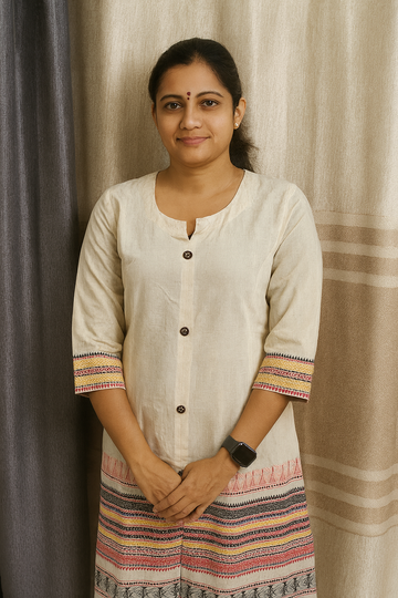 PURE COTTON A-LINE KURTA