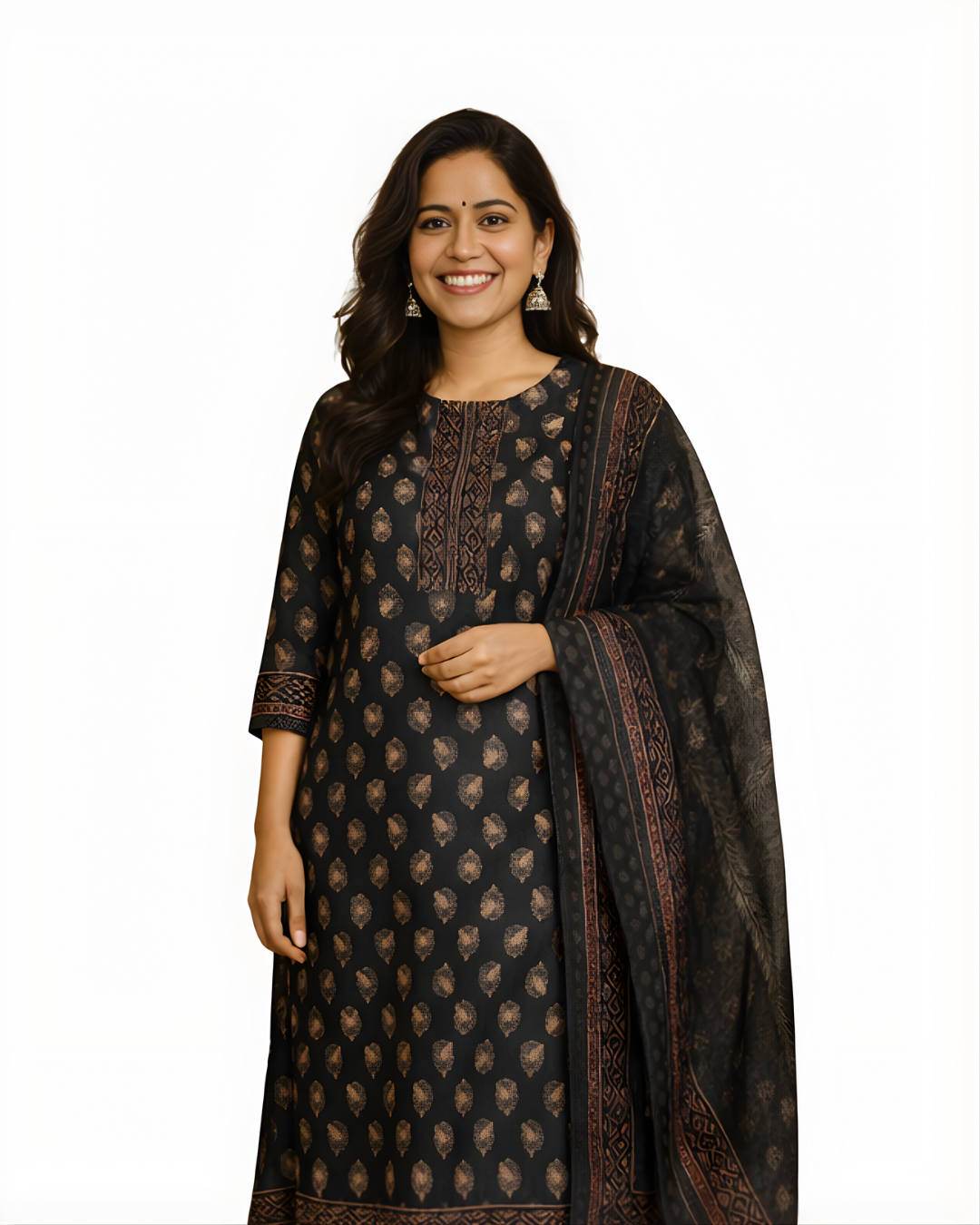 BLACK KURTA SET