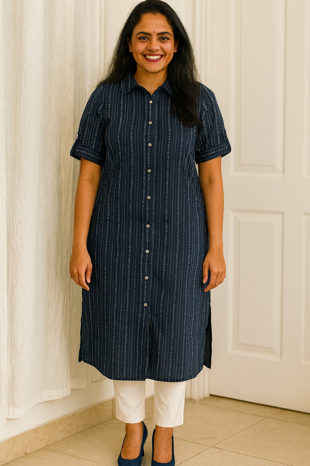 BLUE COTTON KLURTA