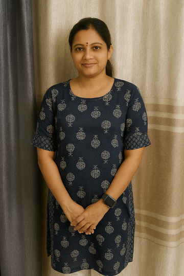 BLUE COTTON KURTA