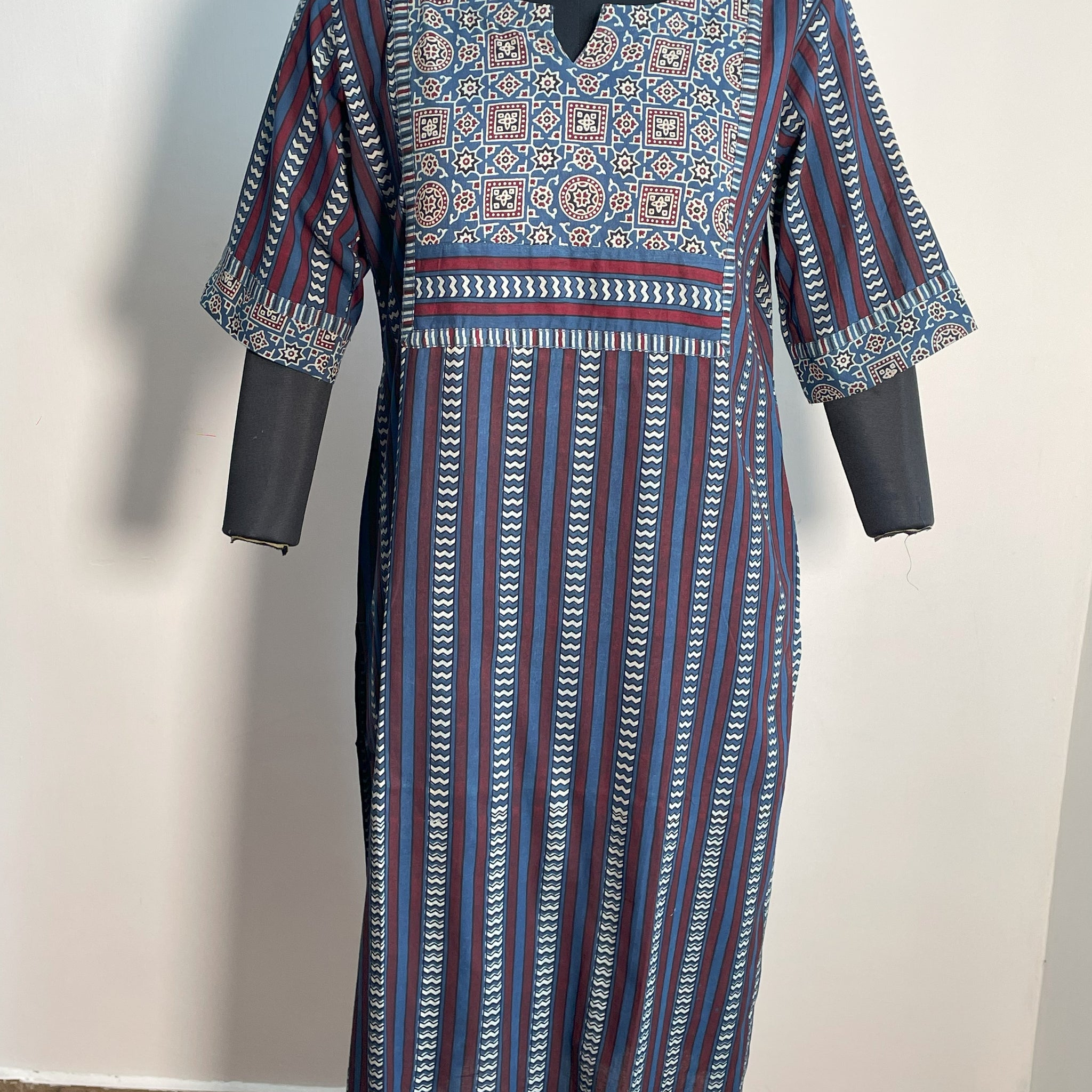 BLUE COTTON KURTA
