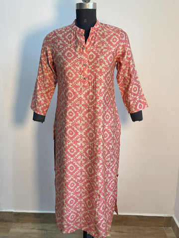 PINK MUSLIN KURTA