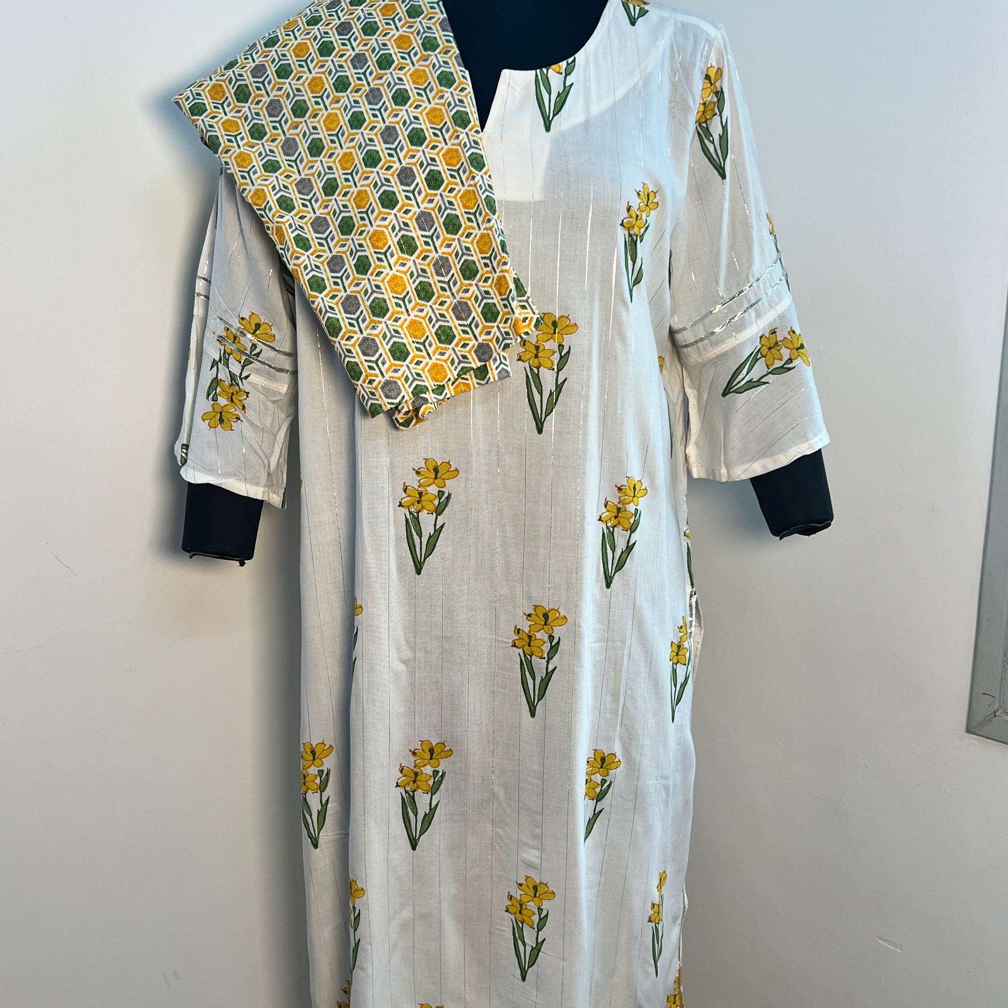 RAYON COTTON KURTA SET