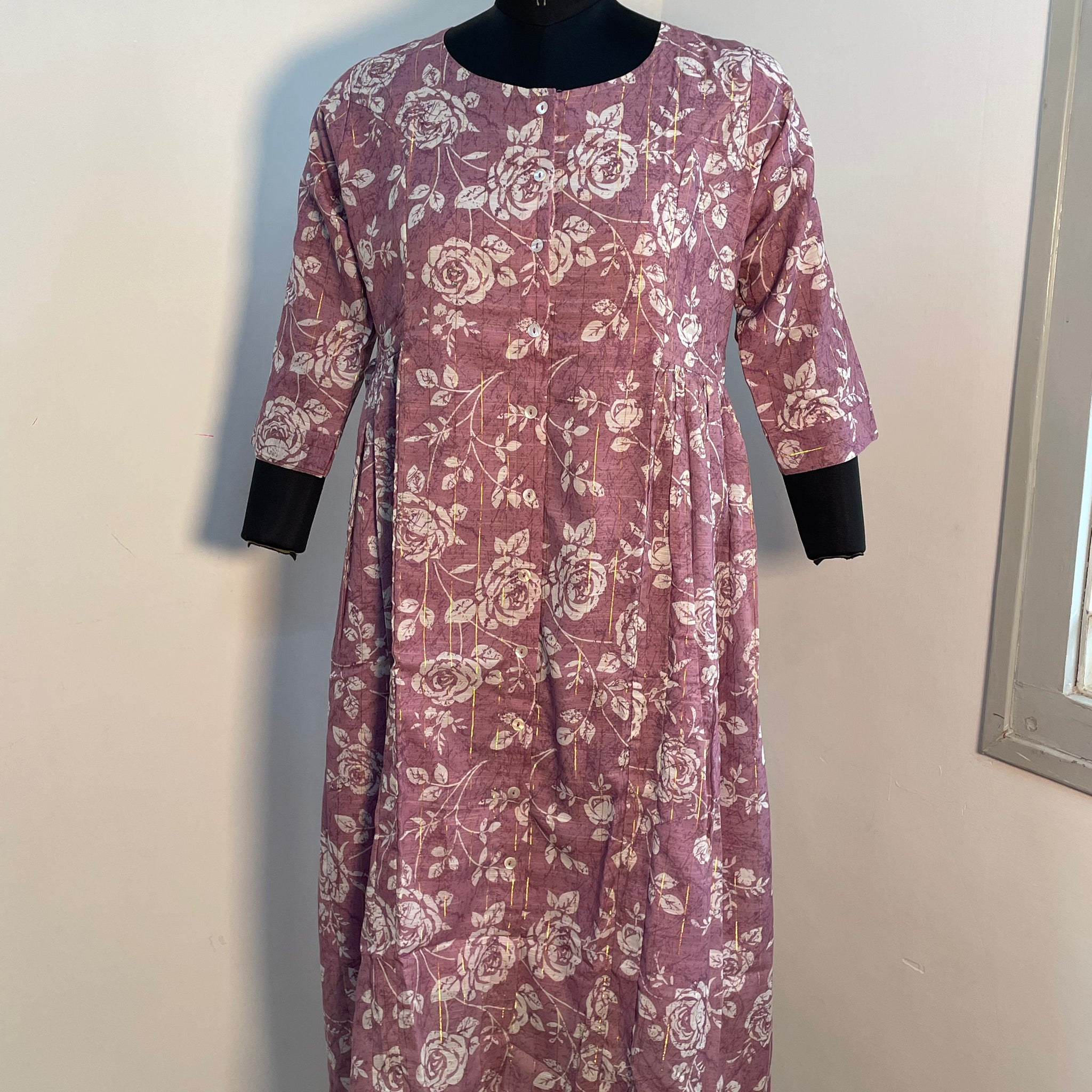 MAUVE COTTON KURTA