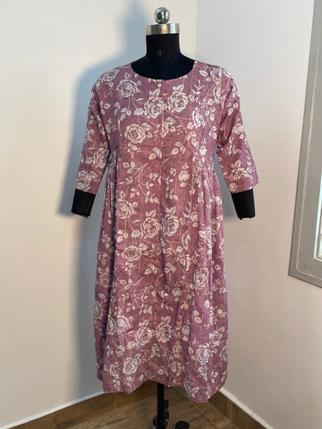 MAUVE COTTON KURTA