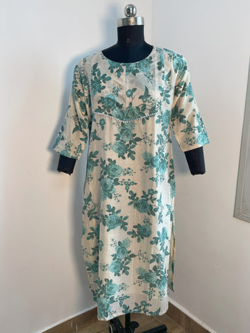 CHANDERI COTTON KURTA
