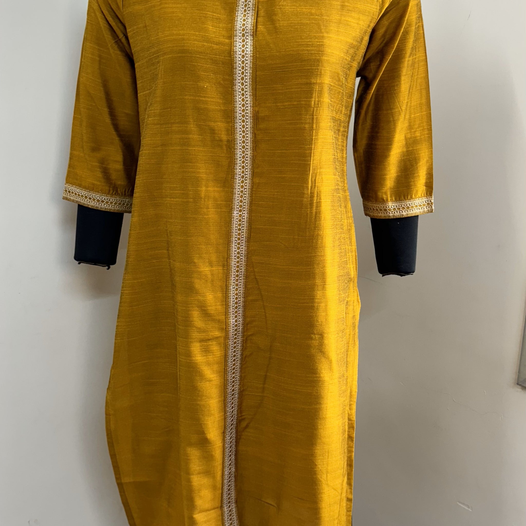 GOLD SILK COTTON KURTA