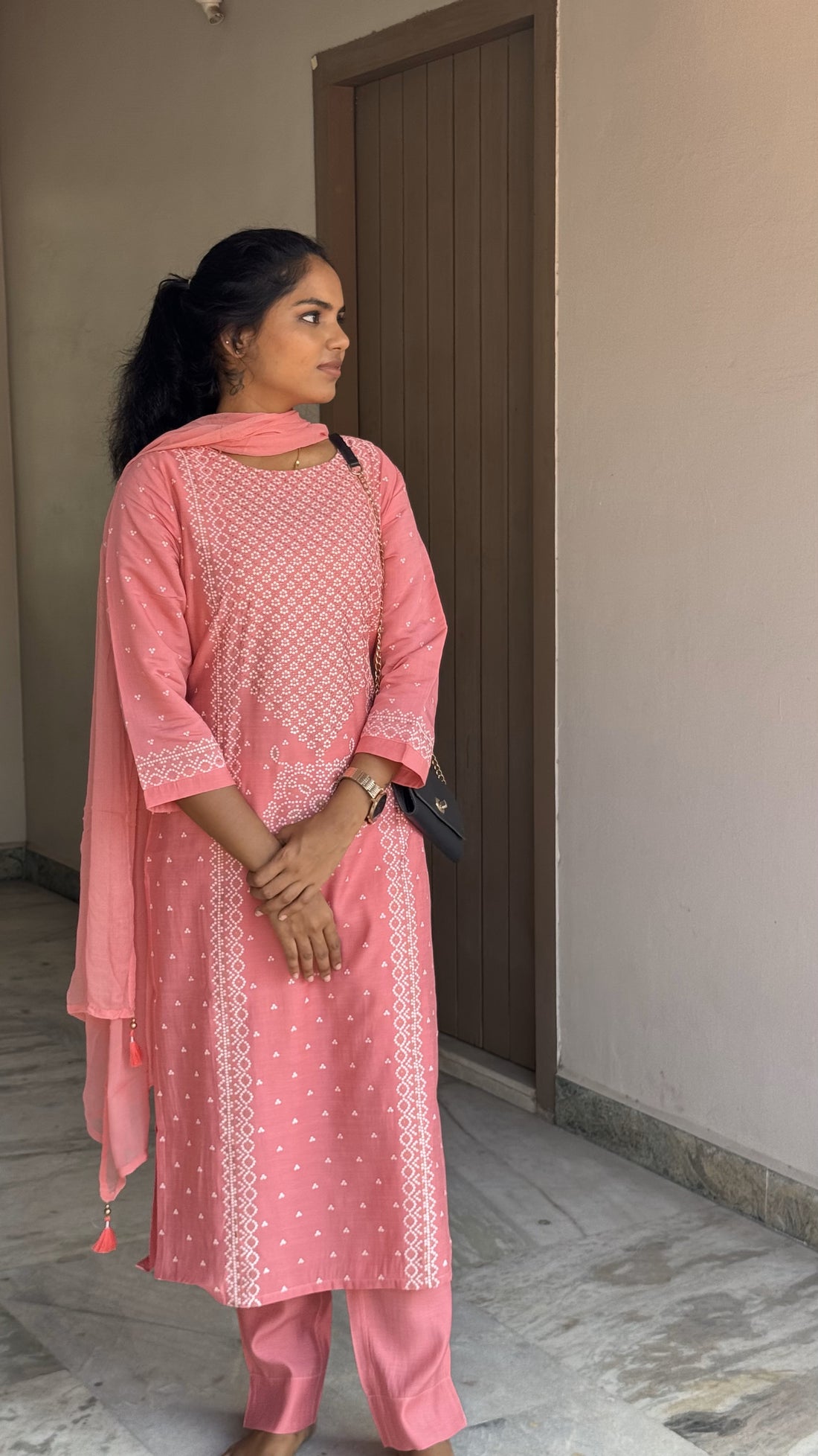 MODAL SILK COTTON KURTA SET WITH DUPATTA