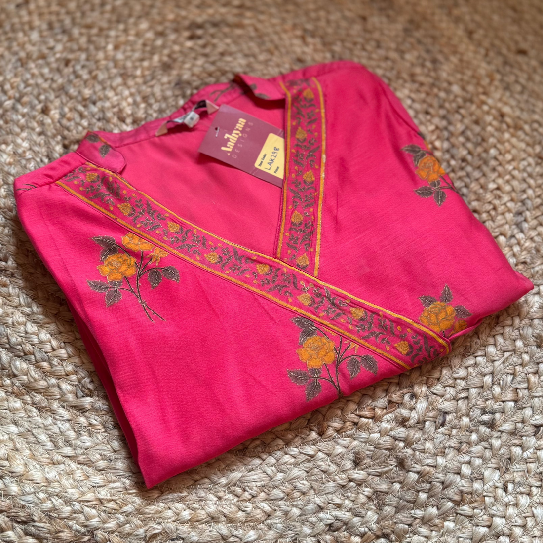 PINK RAYON KURTA