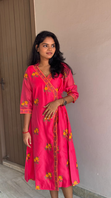 PINK RAYON KURTA