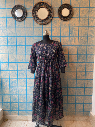 NAVY BLUE FLORAL MAXI💫