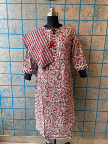 COTTON KURTS SET