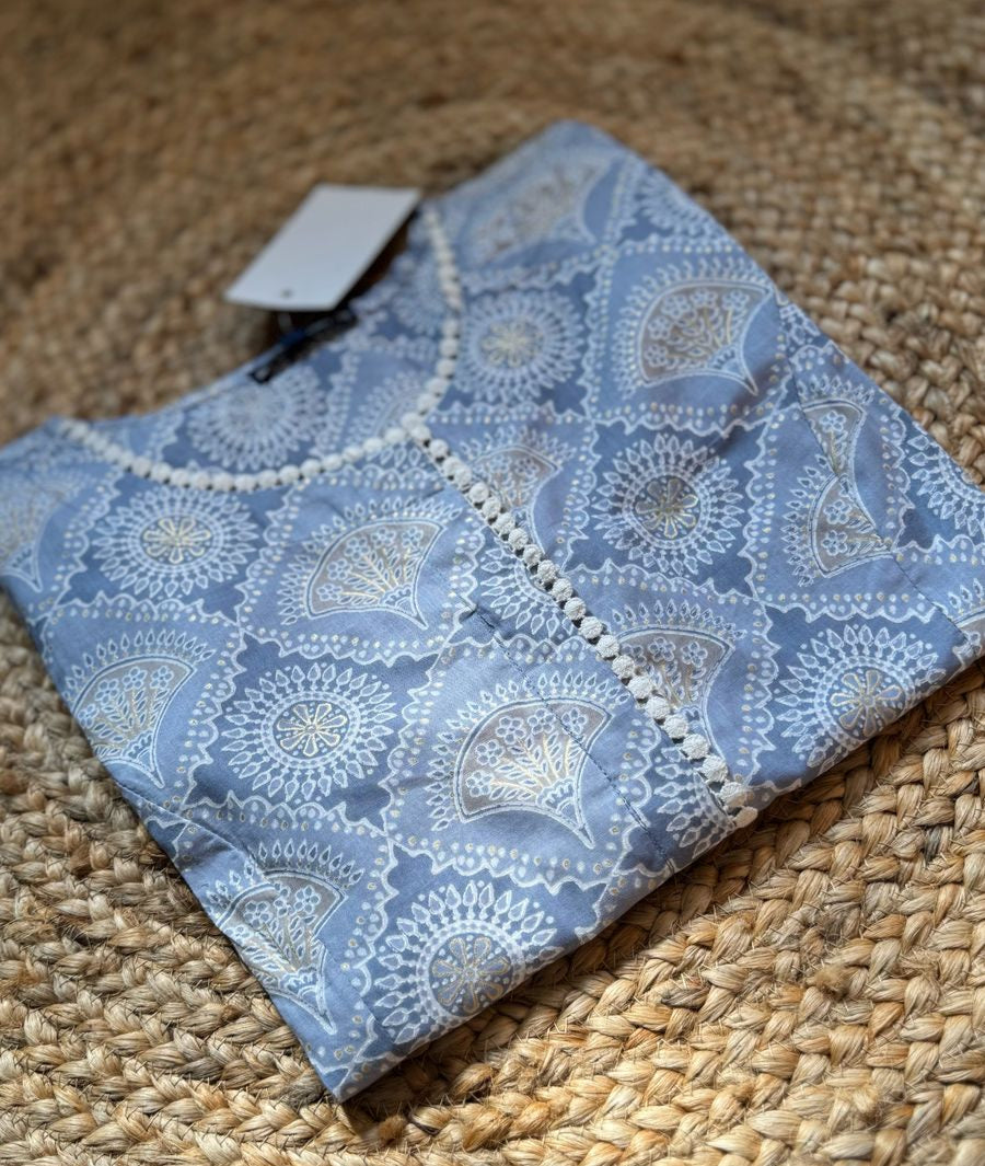 COTTON A-LINE KURTA