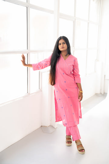 COTTON KURTA SET