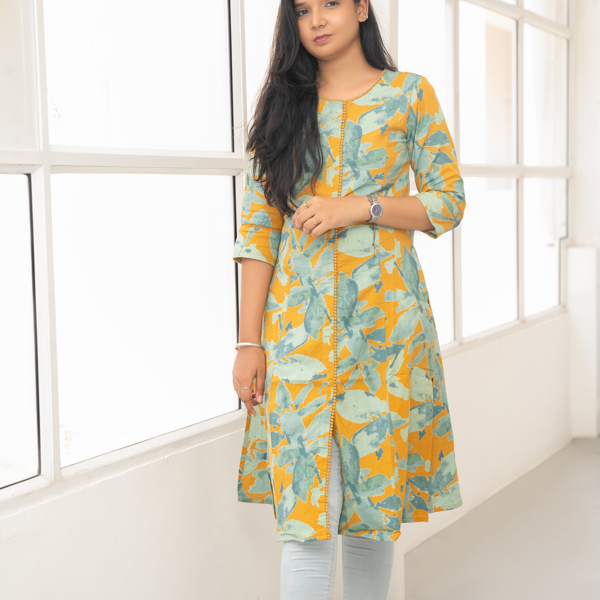 COTTON A-LINE KURTA