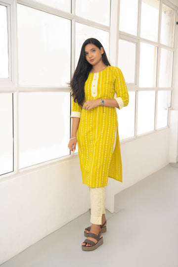COTTON KURTA SET