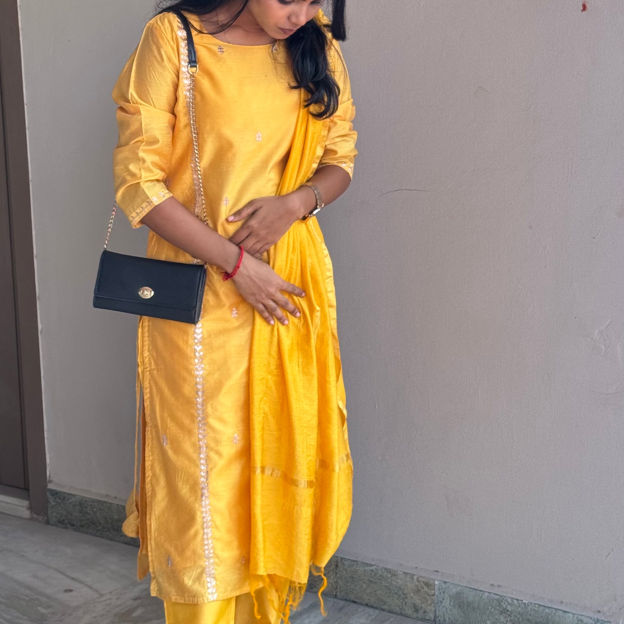 VIBRANT YELLOW MUSLIN CO-ORD SET💛