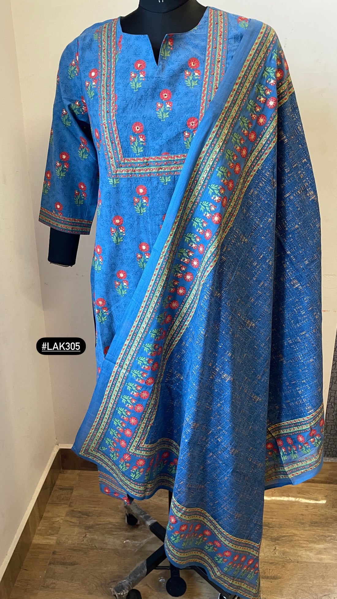 COTTON KURTA SET WITH DUPATTA