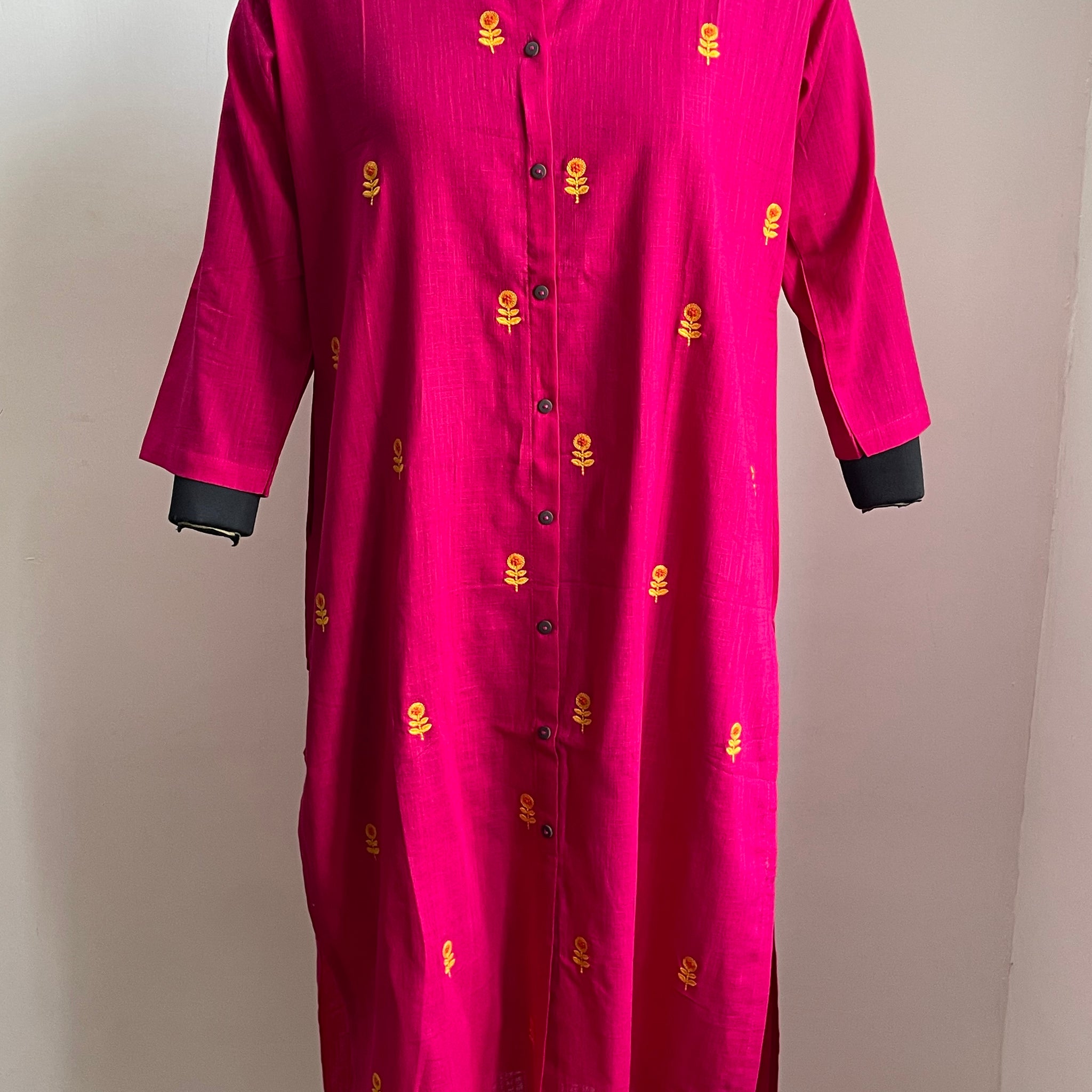 PINK COTTON KURTA